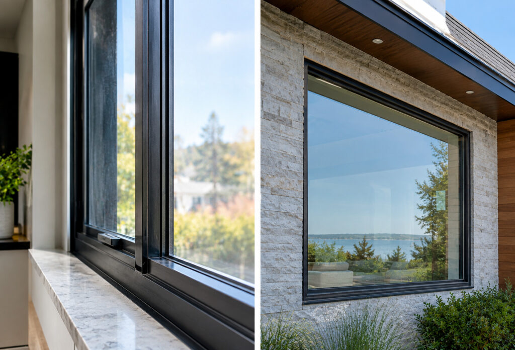 direct glazing vs in-sash fixed windows